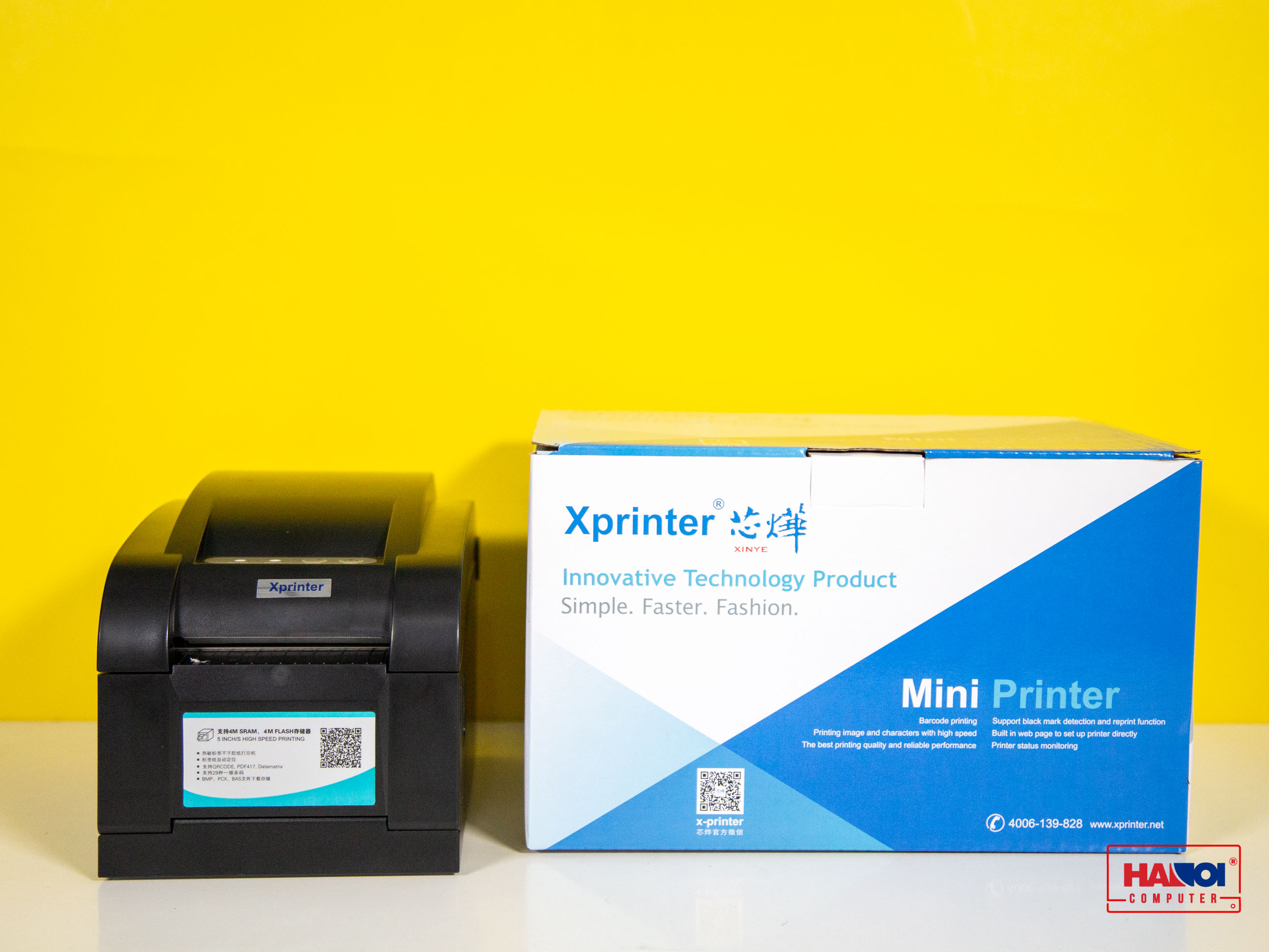 Tổng thể Máy in tem nhãn mã vạch Xprinter 350B